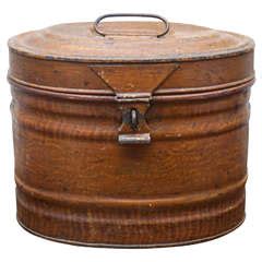 value of old metal hat box|vintage style hat boxes.